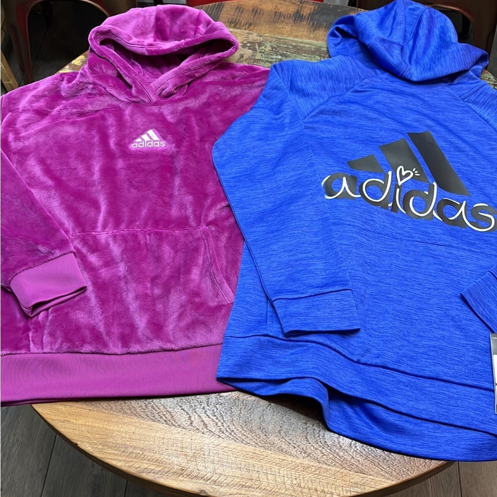 Two NWT Adidas Girls Hoodies
